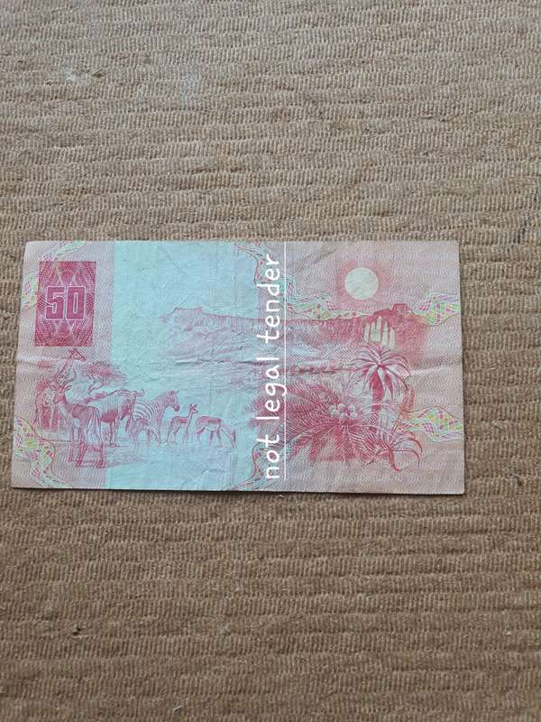 1983 GPC de Kock 3rd Issue Afr/Eng Fifty Rand Banknotes. (AM)