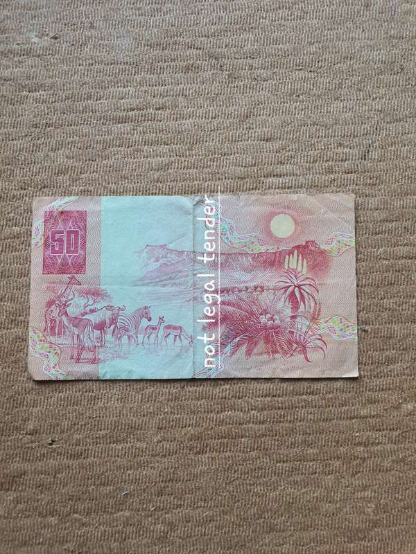 C Stals 1st Issue Afr/Eng Fifty Rand Banknote. (AJ)