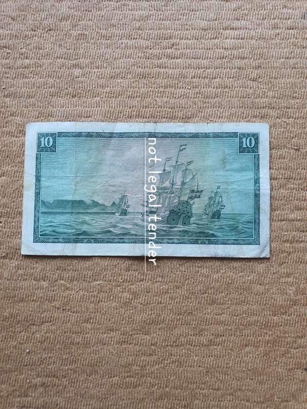 1966 G Rissik 2nd Issue Afr/Eng Ten Rand Banknote (C32)