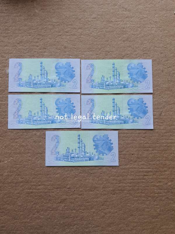 5 Unc 1989 GPC de Kock 3rd Issue Afr/Eng Two Rand Banknote (EG/FL)