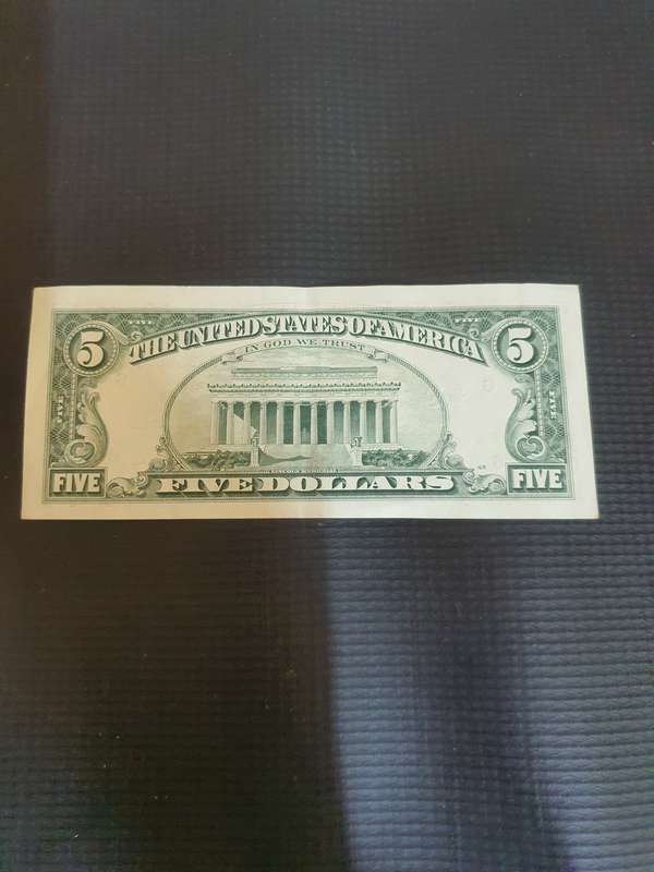 1995 United States of America $5 Banknote