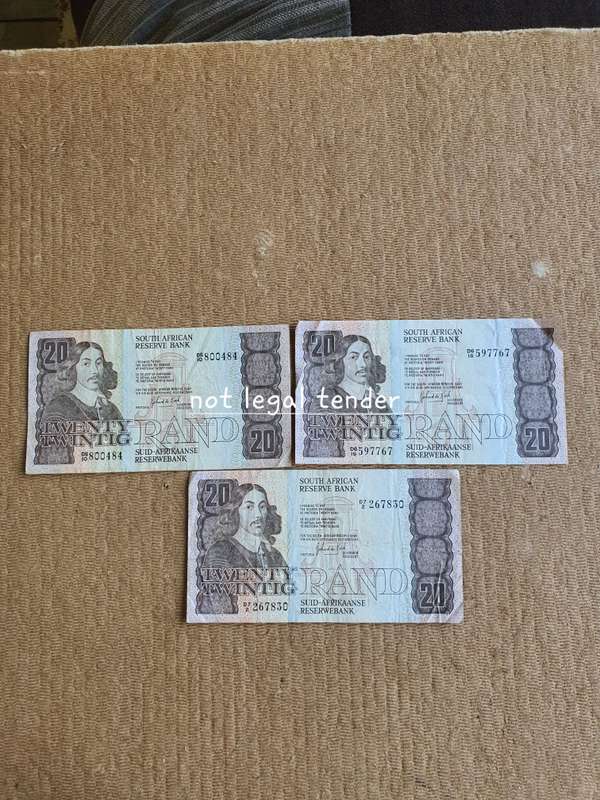 1981 GPC de Kock issue Eng/Afr Twenty Rand Banknote (D5/D6/D7/)