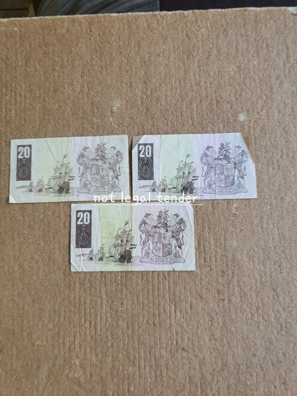 1981 GPC de Kock issue Eng/Afr Twenty Rand Banknote (D5/D6/D7/)