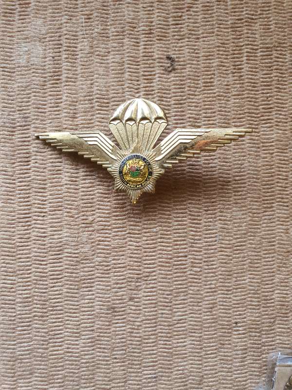 SAP Special Task Force parachute wing. Pre 1980