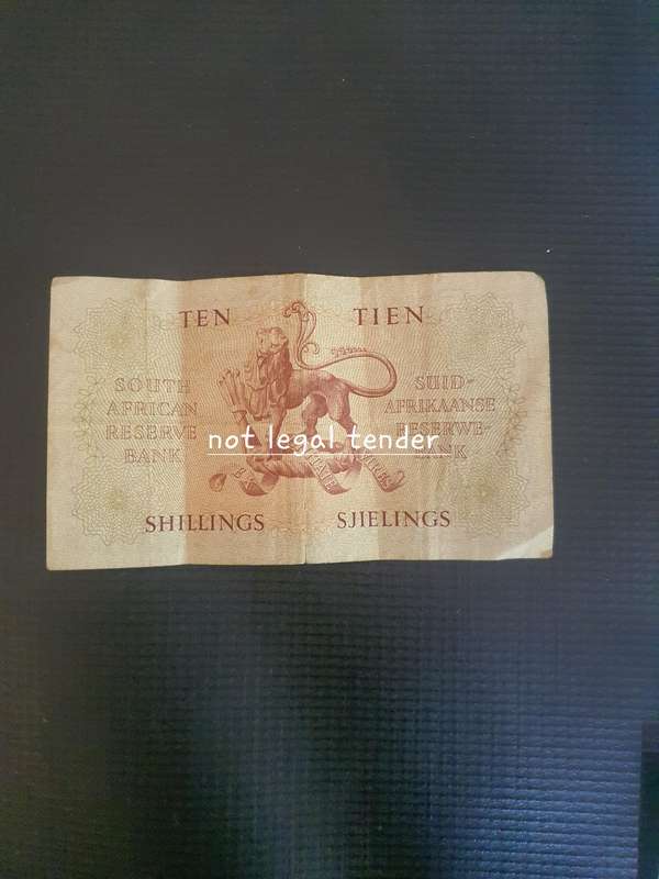 MH De Kock 3rd Issues Afr/Eng Ten Shillings Banknote (A157)