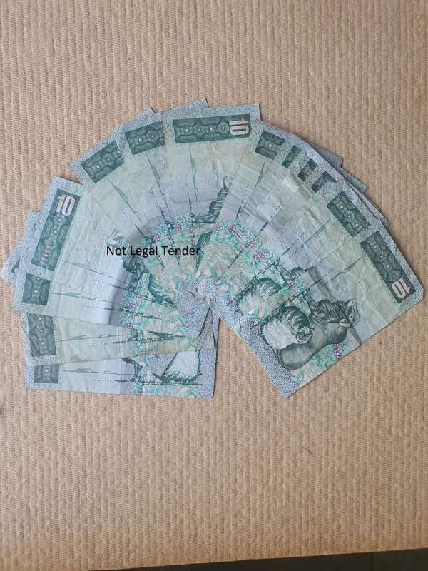 13 GPC de Kock 3rd Issue Afr/Eng Ten Rand Banknotes (BF)