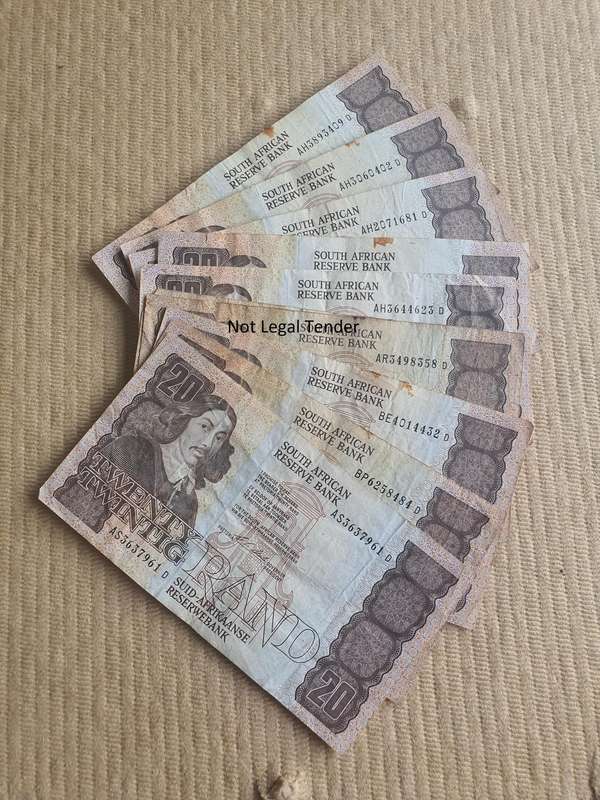 10 C Stals 1st Issue Eng/Afr Twenty Rand Banknotes (AS)