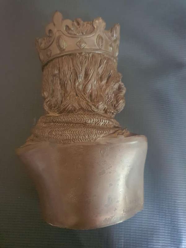 D H Morton. Richard The Lionheart, bronze bust, for Marcus Designs 1975, incised marks, 19.5cm high.