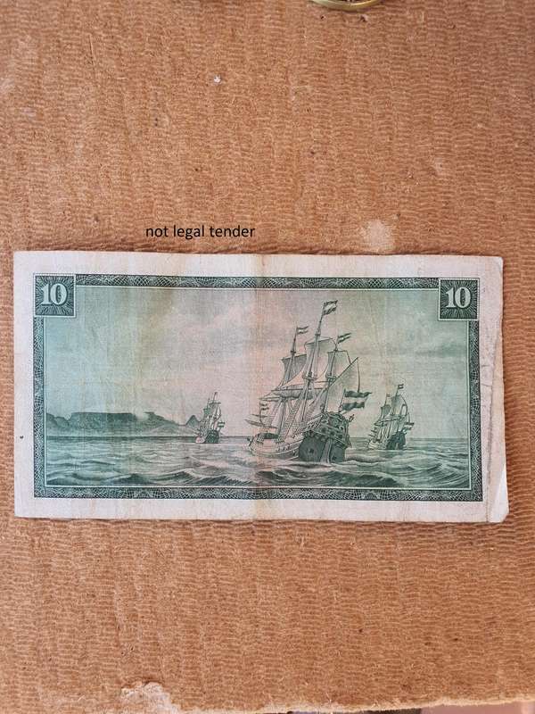1966 G Rissik 2nd issue Afr/Eng Ten Rand Banknote. (C2)