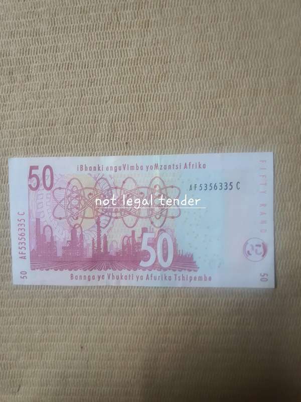 G Marcus 1st issue Eng Fifty Rand Banknote (AF) Very High Grade