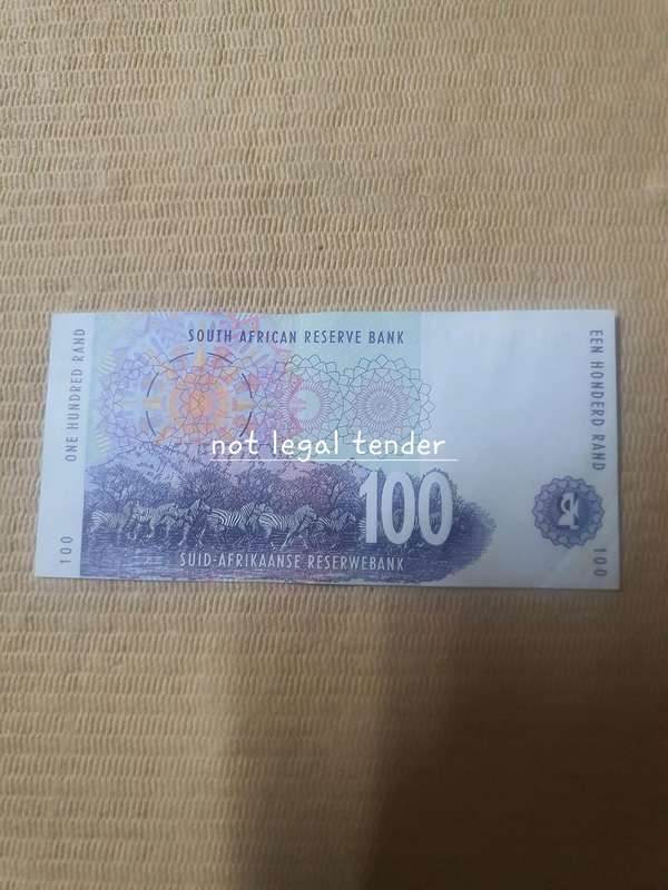 1999 TT Mboweni issue Eng/Afr One Hundred Rand Banknote (CQ) Very High Grade