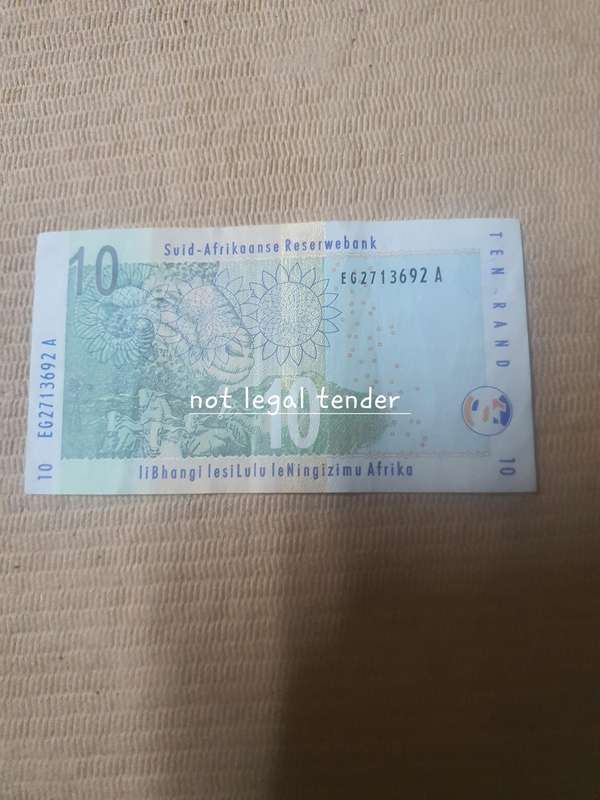 TT Mboweni 2nd issue Eng Ten Rand Banknote (EG)