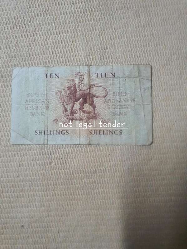 1950 MH de Kock 2nd issue Eng/Afr Ten Shilling Banknote (A28)
