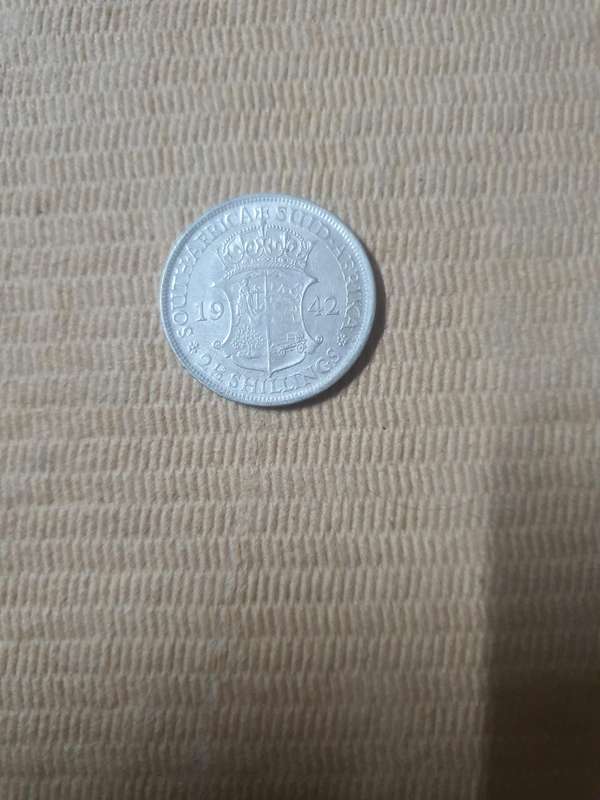 1942 South African Half Crown. Mintage 3 179 555