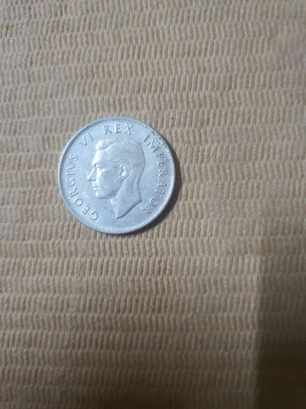1942 South African Half Crown. Mintage 3 179 555