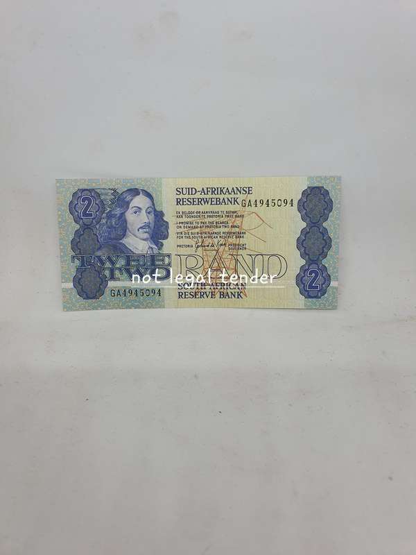UNC 1981 GPC  de Kock 2nd Issue Afr/Eng Two Rand Banknote (GA)