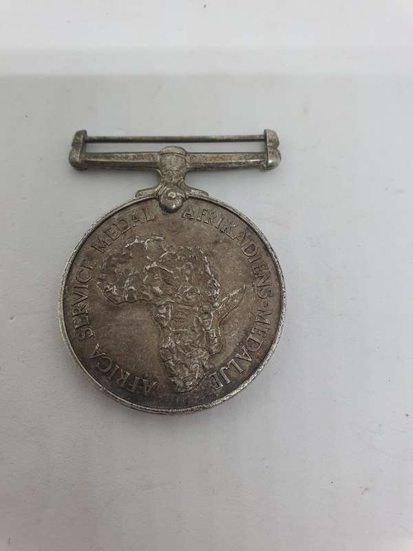 WW 2 African Service Medal  to W L Grieve
