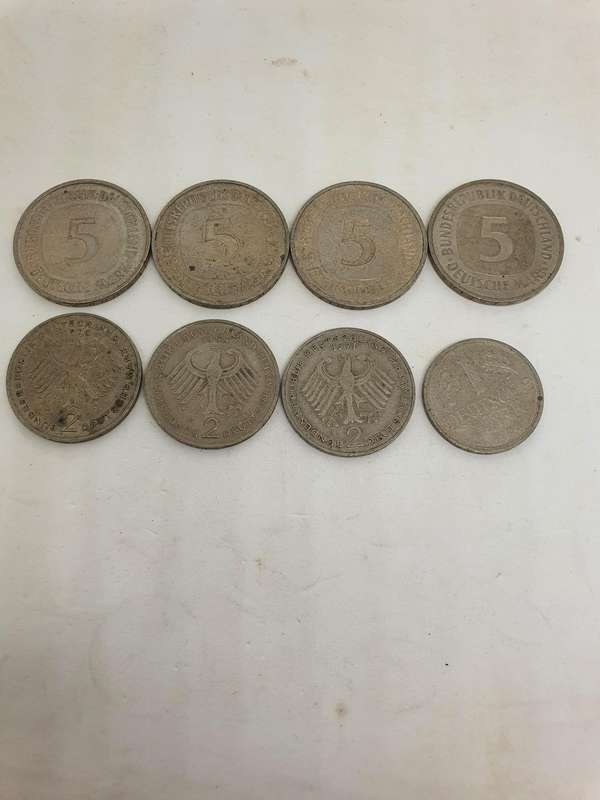 Various German Dates and Denomination Coins 35.5 Mark