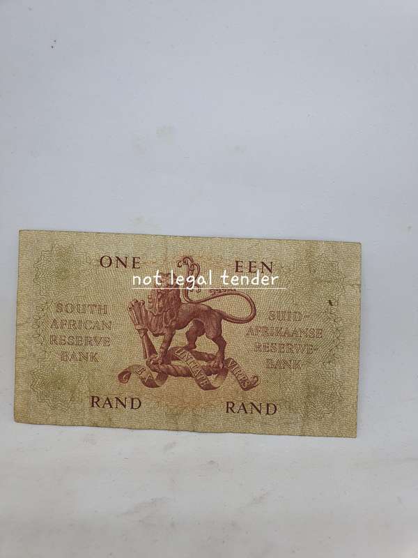 1962 G Rissik 1st issue Eng/Afr EEN Rand Banknote (A68)