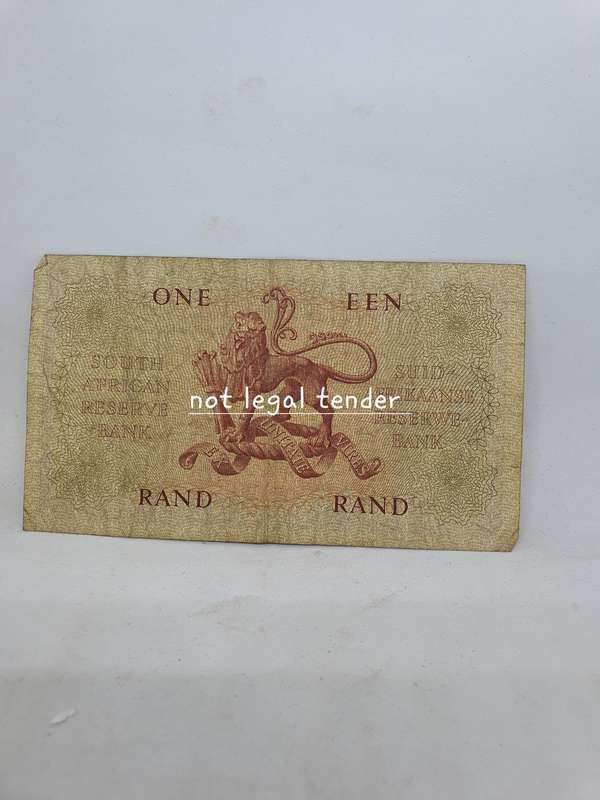 1961 MH de Kock 4th issue Afr/Eng EEN Rand Banknote (A27)