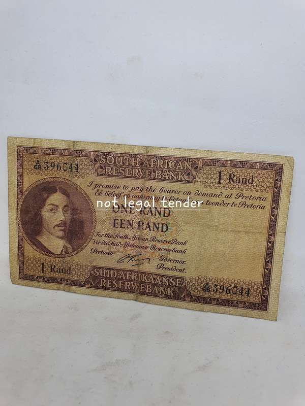 1962 G Rissik 1st issue Eng/Afr EEN Rand Banknote (A68)