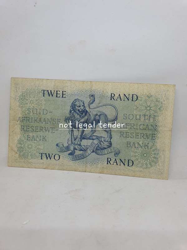 1962 G Rissik 1st issue Eng/Afr Twee Rand Banknote (B194)