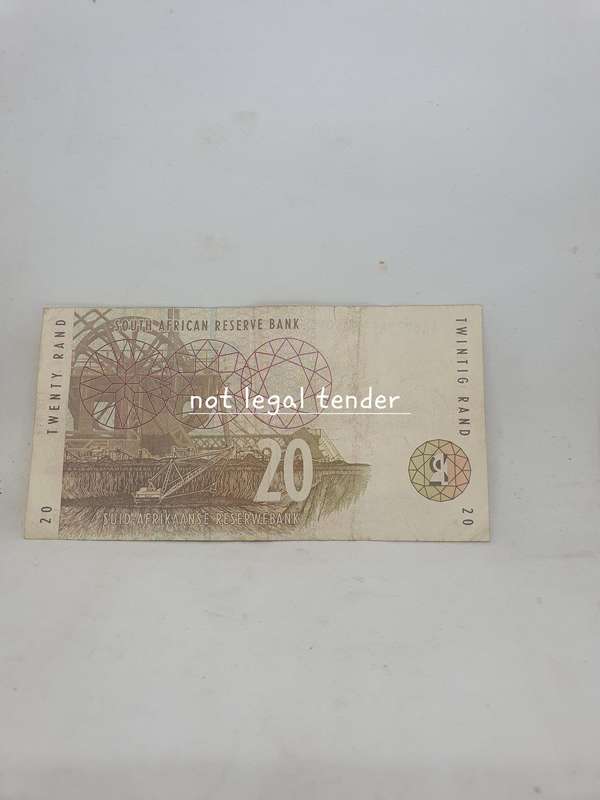 1999 TT Mboweni 1st Issue Eng/Afr Twenty Rand Banknote (AA) filler