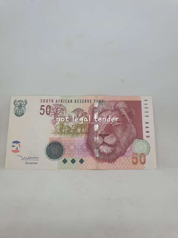 UNC TT Mboweni 2nd Issue Eng Fifty Rand Banknote (AA)
