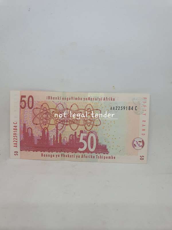 UNC TT Mboweni 2nd Issue Eng Fifty Rand Banknote (AA)