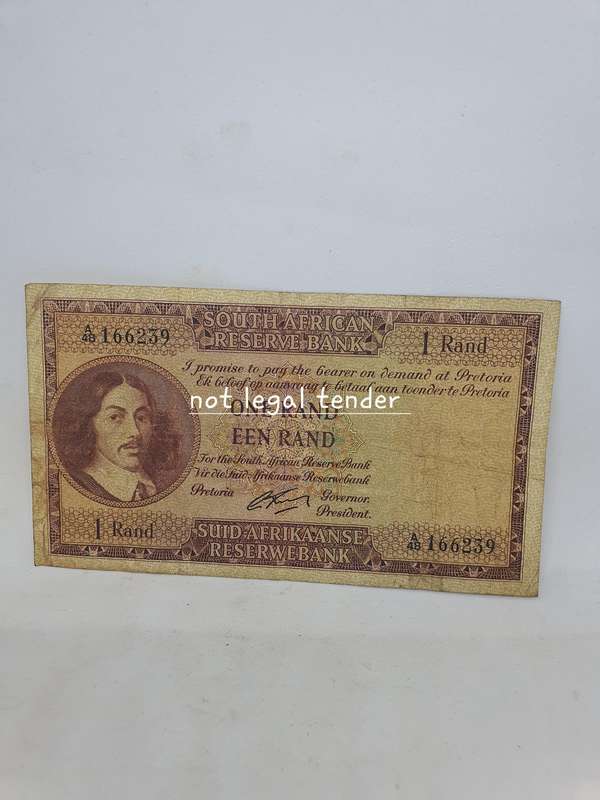 1962 G Rissik 2nd Issue Eng/Afr One Rand Banknote. (A48)