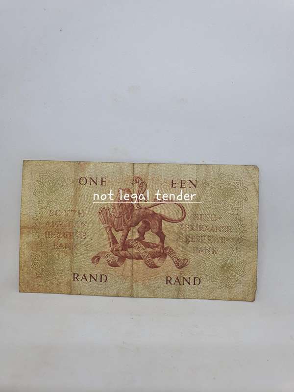 1962 G Rissik 2nd Issue Eng/Afr One Rand Banknote. (A48)