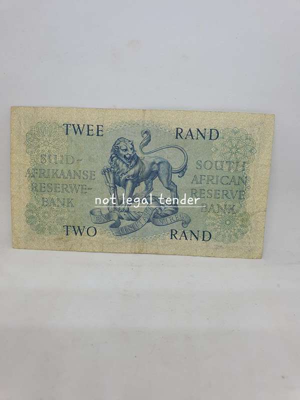 1962 G Rissik 2nd Issue Afr/Eng Two Rand Banknote. (B145)