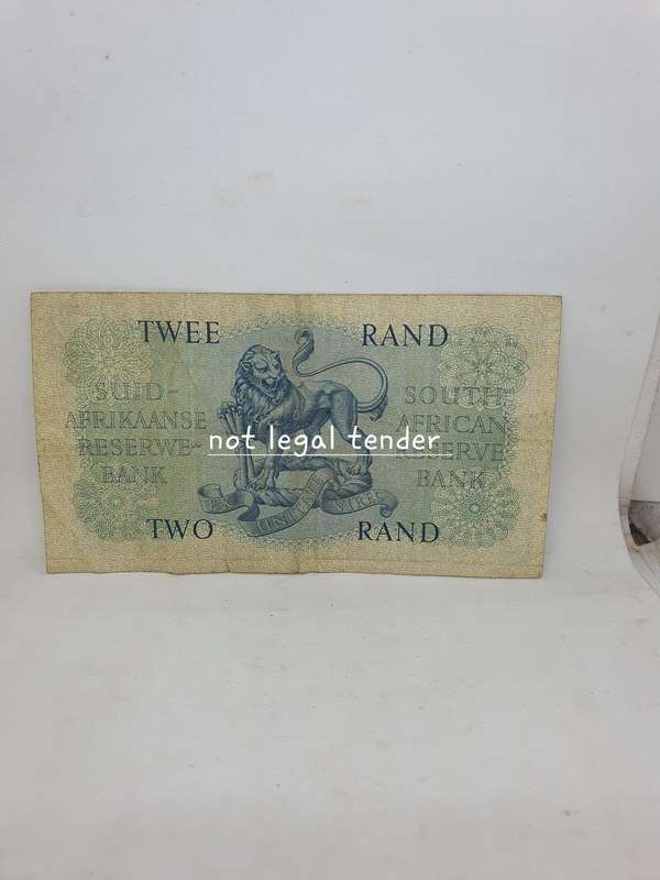 1962 G Rissik 2nd Issue Afr/Eng Two Rand Banknote. (B111)