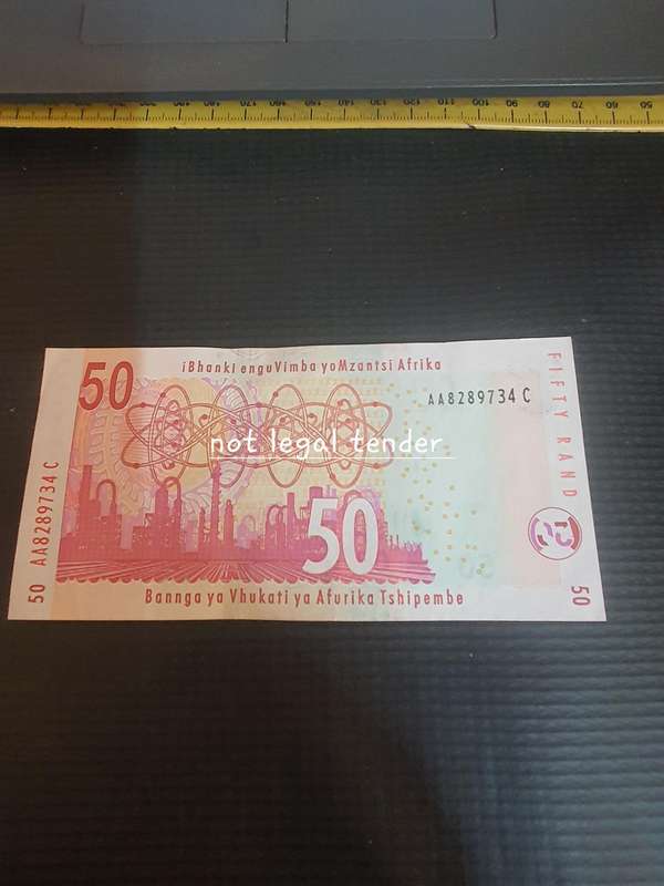 TT Mboweni 2nd Issue Fifty Rand Banknote (AA)