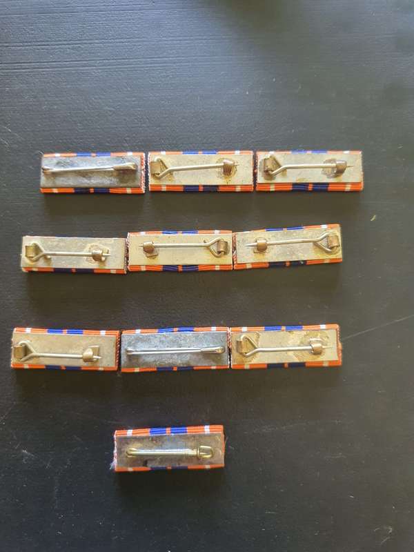 10 SADF Pro Patria Medal Bars. Bid per bar