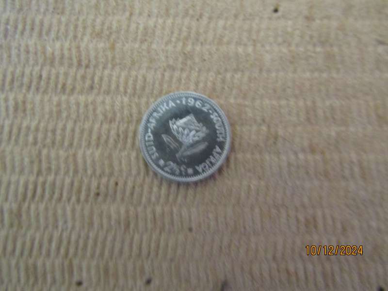 Scarce Proof 1962 South African Two and a Half Cent