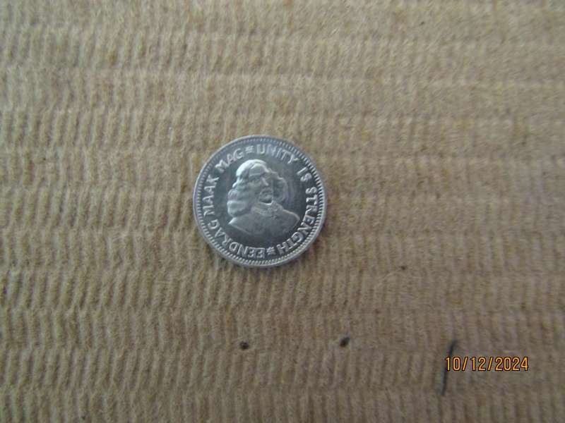 Scarce Proof 1962 South African Two and a Half Cent
