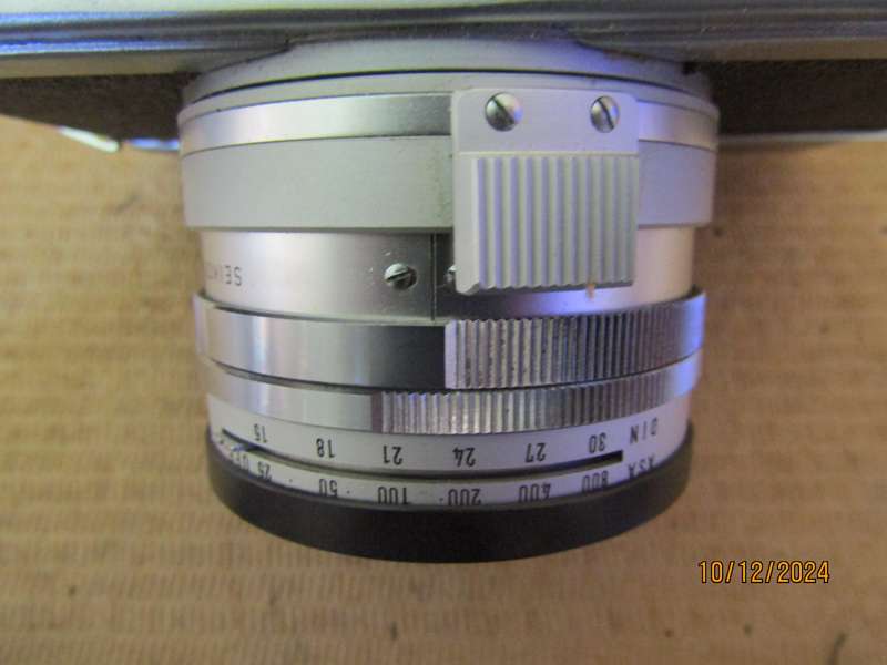 1966 Original Box with Minolta Hi- Matic 7 SLR 35 mm Camera. Tested and Works.