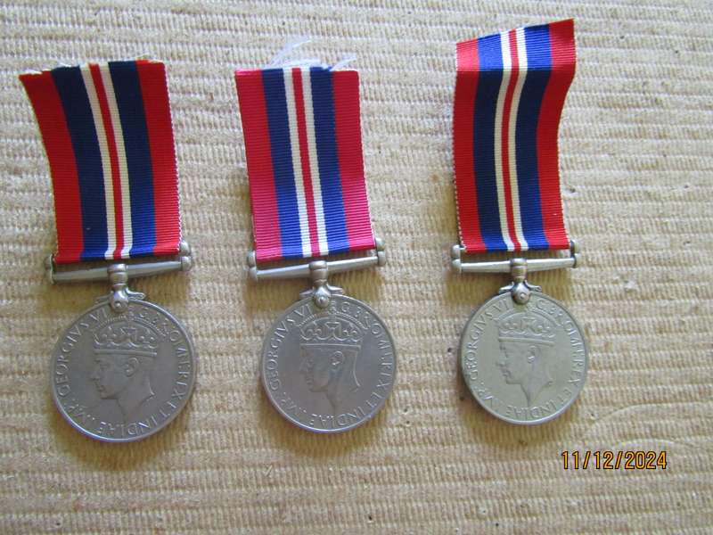 One 1939 to 1945 WW2 Medal to C) H Jones