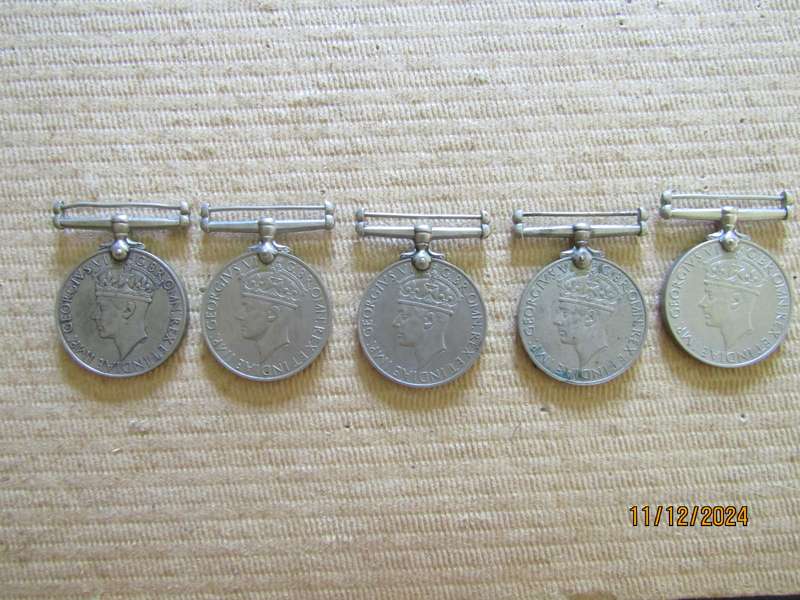 One 1939 to 1945 WW2 Medal to C) H Lochenberg