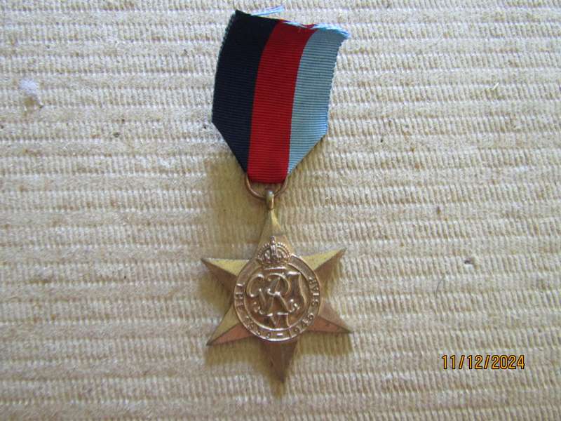 One The 1939 to 1945 Star WW2 Medal to T.P Llewellyn