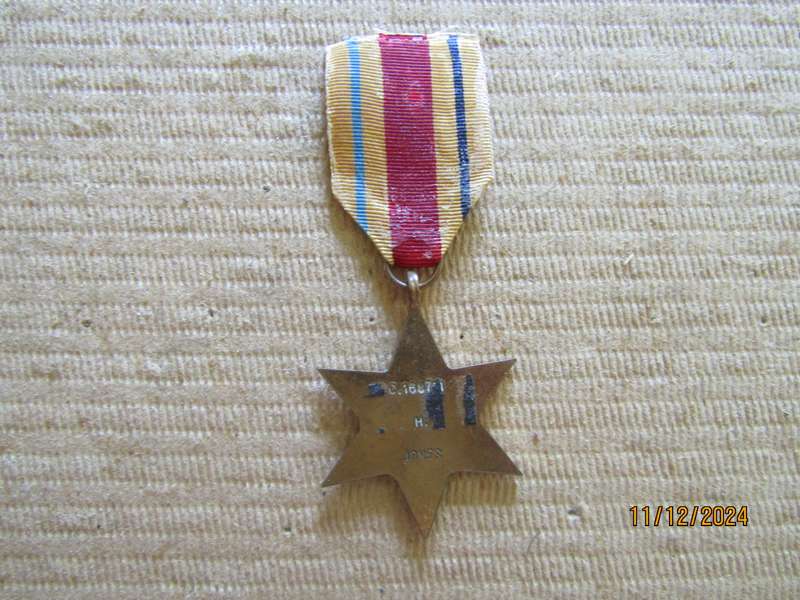 One The African Star WW2 Medal to c) H Jones