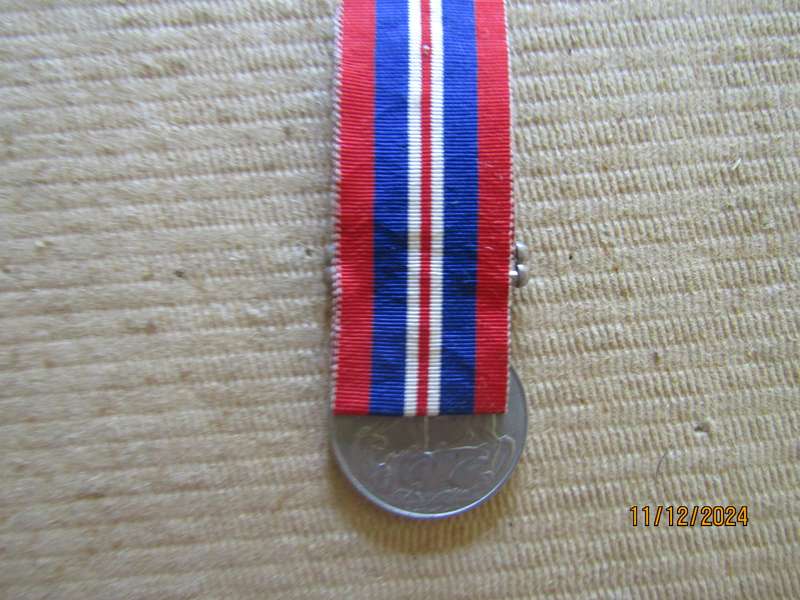 1939 to 1945  WW2 Medal to UK Issue. (Blank).