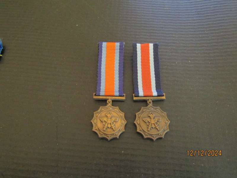 2 SADF MMM  Miniature Medal. Bid per medal.