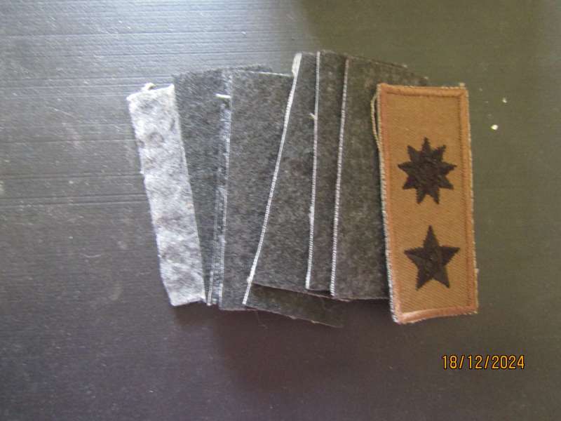 10 SADF Material Ranks. Bid per unit.