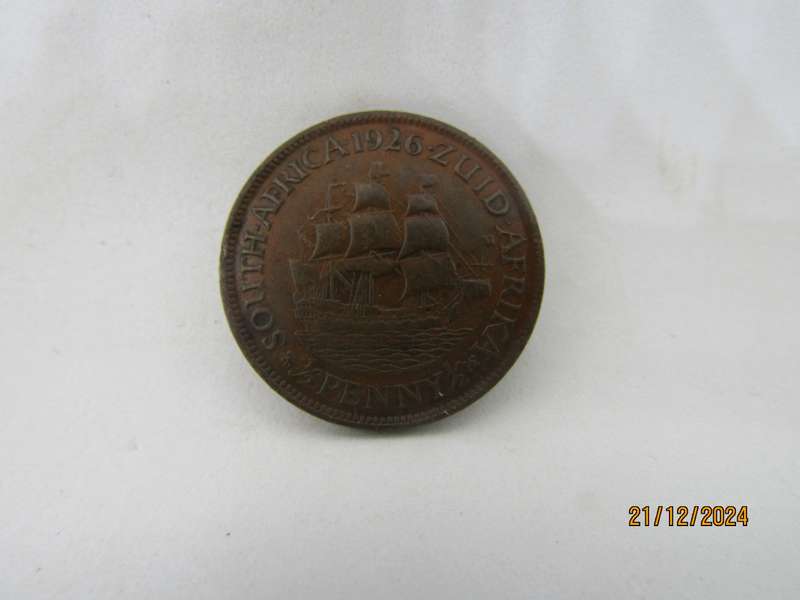 1926 South African Half Penny Mintage: 64 753