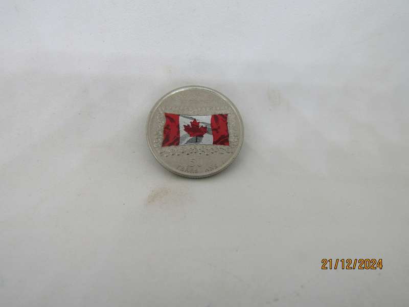 Scarce Canada Colorized Quarter Dollar Coin