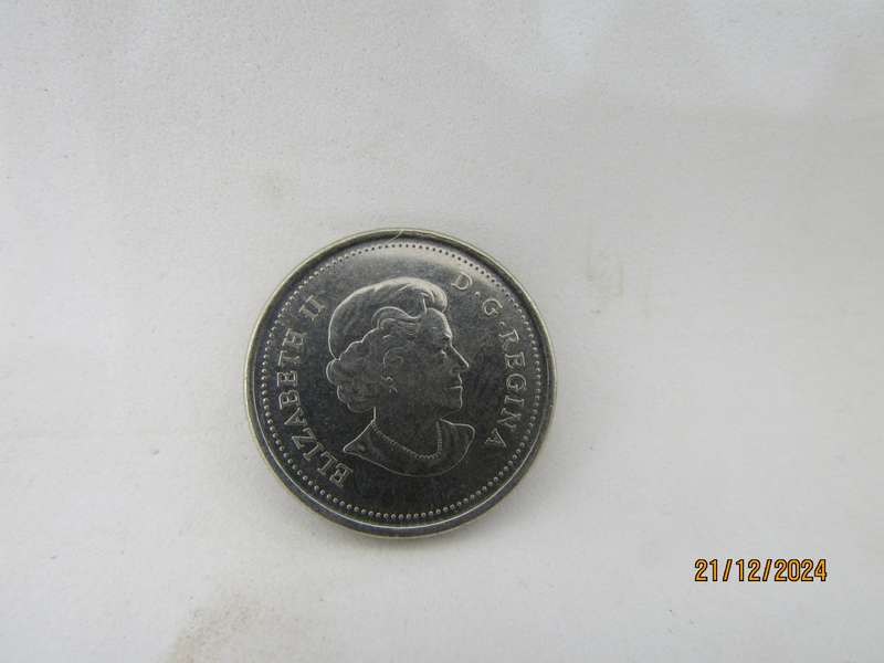 Scarce Canada Colorized Quarter Dollar Coin