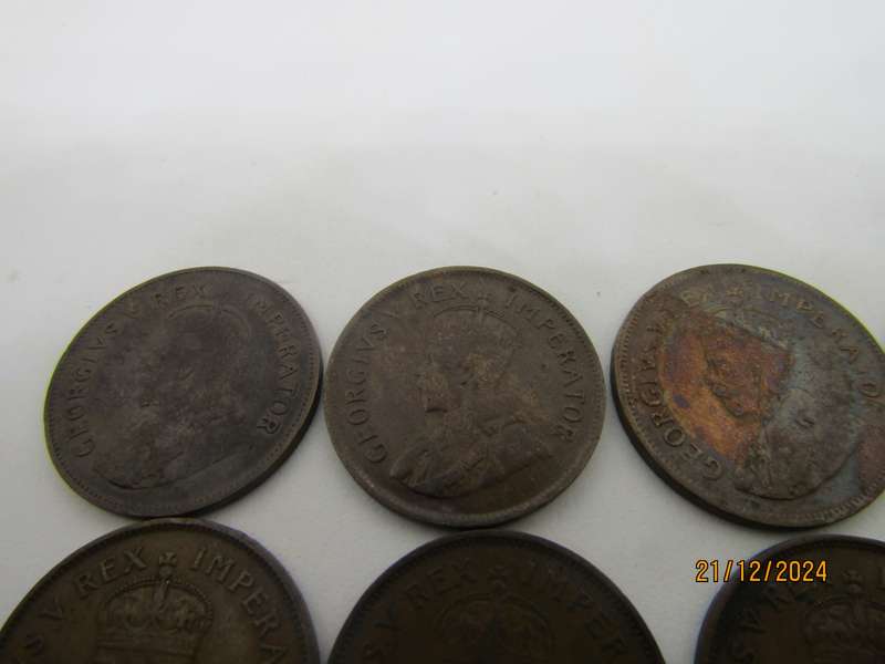 1925 to 1936 South African Half Penny Bar 1929