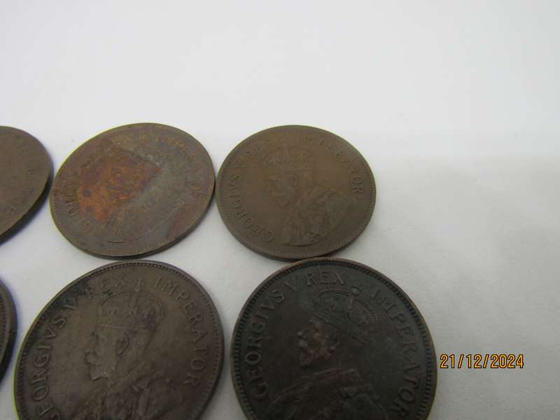 1925 to 1936 South African Half Penny Bar 1929
